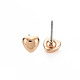 Boucles d'oreilles coeur pour femme EJEW-S213-02A-01G-RS-4