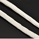 マクラメラテール中国結び作り用コードラウンドナイロン編み込みひも糸  ホワイト  2mm  約10.93ヤード（10m）/ロール X-NWIR-O001-A-01-2