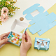PH PandaHall 20pcs Blue Cookie Box with Window Treat Box Kraft Paper Treat Box Pastry Box Donut Box Individual for Christmas Wedding Party Halloween 8.7x6.2x3.2cm/3.4x2.4x1.2inch CON-WH0084-62A-3
