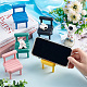 Nbeads 5 Sets 5 Colors Plastic Mini Chair Shape Cell Phone Stand AJEW-NB0004-06-3