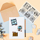 塩ビプラスチックスタンプ  DIYスクラップブッキング用  装飾的なフォトアルバム  カード作り  スタンプシート  旅行をテーマにした  16x11x0.3cm DIY-WH0167-56-1044-5