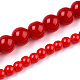 Chapelets de perles en verre opaque de couleur unie GLAA-T032-P4mm-04-4