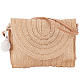 Женская соломенная вязаная сумка AJEW-WH0348-18-1