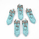 Synthetic Turquoise Pendants X-G-S292-05D-1