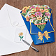 Tarjeta de felicitación de papel emergente flor 3d AJEW-WH0248-36A-7