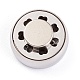 304 medaglione con diffusore magnetico in acciaio inossidabile fibbia per oli essenziali per aromaterapia AJEW-M027-03P-2