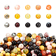 Chapelets de perles en verre peint brossé & cuisant GLAA-PH0001-03-8mm-1