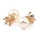(venta de liquidación defectuosa: algo de pegamento se desborda) colgantes de perlas de imitación de resina FIND-XCP0002-45A-3