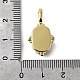 Латунные микро проложить кубического циркония подвески KK-S523-019G-A-3