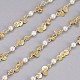 Handgefertigte Perlenketten aus Messing CHC-I029-04G-2