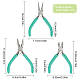 SUNNYCLUE 3pcs Mini jewellery Pliers Tool Set 3inch Professional Precision Pliers for DIY jewellery Making - Side Cutting Pliers PT-SC0001-61-2
