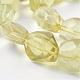 Chapelets de perles de quartz citron naturel G-F429-13-3