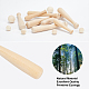 GORGECRAFT 36PCS Unfinished Mini Wooden Baseball Bats and Balls Natural Wood Unpainted 2
