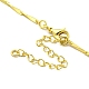 Изготовление ожерелья-цепочки из латунных звеньев с застежкой KK-L209-034A-G-3
