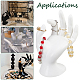 Soportes de exhibición de joyería de mano de maniquí de plástico RDIS-WH0009-013B-7