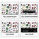 Autocollants de carte imperméables en plastique pvc DIY-WH0432-058-4