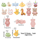 SUNNYCLUE 1 Box 48Pcs 12 Styles Animal Resin Flatback Charms Cute Cartoons Animals Shapes Charm Rabbit Bear Elephent Bee Duck Charm for Jewelery Making Charms DIY Bracelet Necklace Earring Crafts FIND-SC0003-24-2