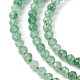 Perles vertes naturelles quartz fraise brins G-Z034-A02-03-4