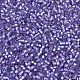 MIYUKIデリカビーズ  シリンダー  日本製シードビーズ  11/0  （db0694)染め半つや消し銀裏地紫  1.3x1.6mm  穴：0.8mm  約10000個/袋  50 G /袋 SEED-X0054-DB0694-3