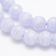 Natural Blue Lace Agate Beads Strands G-J373-17-8mm-2