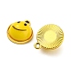 合金樹脂チャーム  笑顔のチャーム  鉛フリー＆カドミウムフリー  ゴールドカラー  16x14.5x12mm  穴：1.8mm FIND-G061-01G-2