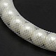 Bracelets fil nette de la moelle en plastique élégante X-BJEW-M074-05-2