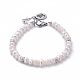 Natürliche kultivierte Süßwasserperlen Perlen Armbänder BJEW-JB05257-2