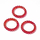 Cadres de perles acryliques opaques de placage uv PACR-M003-03-4