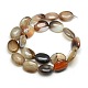 Natural Striped Agate/Banded Agate Oval Bead Strands G-L175B-17-2