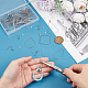 UNICRAFTALE about 180pcs 5 Types Hypoallergenic Hollow Hoop Earring Stainless Steel Earring Hooks with Wire Pendants and Plastic Ear Nuts for DIY Earrings Jewelry Making DIY-UN0001-88P-2