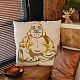 FINGERINSPIRE Buddha Stencil 11.8x11.8 inch Reusable Stencils for Painting Plastic Maitreya Buddha Pattern Stencil Template DIY Projects and Crafts Stencil for Painting on Wood Walls Fabric Home Decor DIY-WH0391-0420-7