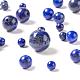 340Pcs 4 Sizes Natural Lapis Lazuli Beads G-LS0001-27-4