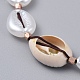 Verstellbare geflochtene Halsketten aus Nylonfaden NJEW-JN02707-M-4