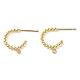 Brass Ring Stud Earring Findings KK-F862-01G-1