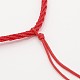 Braided Nylon Cord Necklace Makings NJEW-P001-07-2