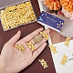 SUNNYCLUE 50Pcs Alloy Charms FIND-SC0007-04G-3