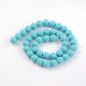 Frosted Round Shell Pearl Bead Strands BSHE-J011-12mm-B02-2