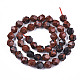 Chapelets de perles en obsidienne d'acajou naturel G-S368-013B-2