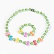 (venta de fábrica de fiestas de joyería) conjuntos de joyas para niños con cuentas acrílicas SJEW-JS00988-05-1