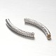 Sterling Silver Curve Tube Beads STER-E041-07B-1