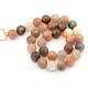 Synthetic Moonstone Round Beads Strands G-L108-12mm-03-2