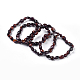 Natürliche rote Tigerauge Perlen Stretch Armbänder BJEW-K213-13-1