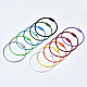 Spray Painted 201 Stainless Steel Wire Cable Keychains X-BJEW-T019-01-1