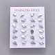 304 Stainless Steel Stud Earrings X-EJEW-F227-19P-3