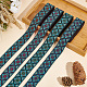 Pandahall elite 14m 4 couleurs style ethnique motif losange ruban polyester OCOR-PH0003-90-5