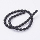 Chapelets de perles en pierre noire synthétique G-K229-02A-1