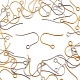 60Pcs 2 Colors 304 Stainless Steel Earring Hooks STAS-FS0001-22-4