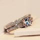 Wedding Engagement Ring Sets for Women RJEW-BB61674-P-8-2