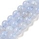 Chapelets de perles d'agate naturelle G-G099-6mm-23-3