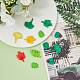 HOBBIESAY 40pcs 4 Sets Leaf Resin Cabochons 20-33x15-21mm Slime Charms Maple Leaves Flatback Beads Embellishments Flatback Ginkgo Leaves Resin Charms for Scrapbooking Hair Clip Phone Case DIY Crafts CRES-HY0001-01-4